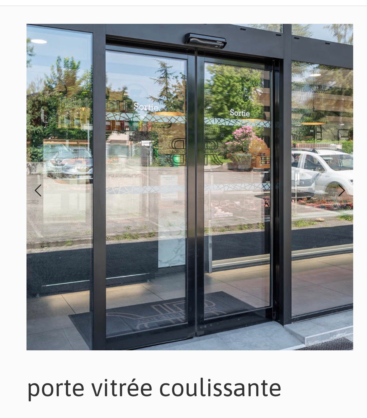 Porte Vitrée Coulissante